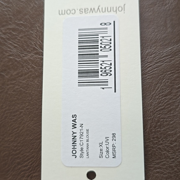 Johnny Was "Lantana" floral embroidered blouse XL - Picture 7 of 8